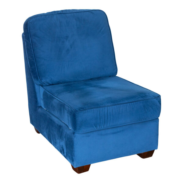 POTTERY BARN Fremont Armless Chair in Royal Blue - Image 2