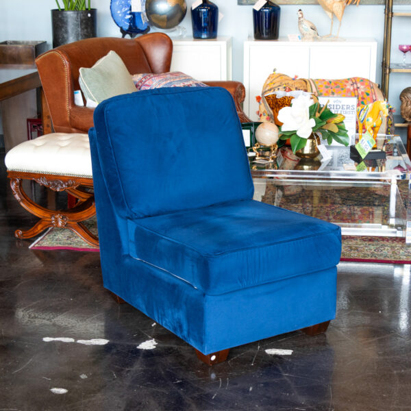 POTTERY BARN Fremont Armless Chair in Royal Blue - Image 6