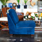 POTTERY BARN Fremont Armless Chair in Royal Blue - Image 7