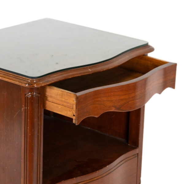 KINDEL French Provincial Two Drawer Nightstand - Image 5