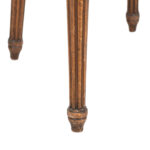 French Louis XVI Style Cane Back Armchair with Floral Upholstery - Image 6