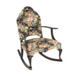 Vintage Floral Needlepoint Rocking Chair - Image 2