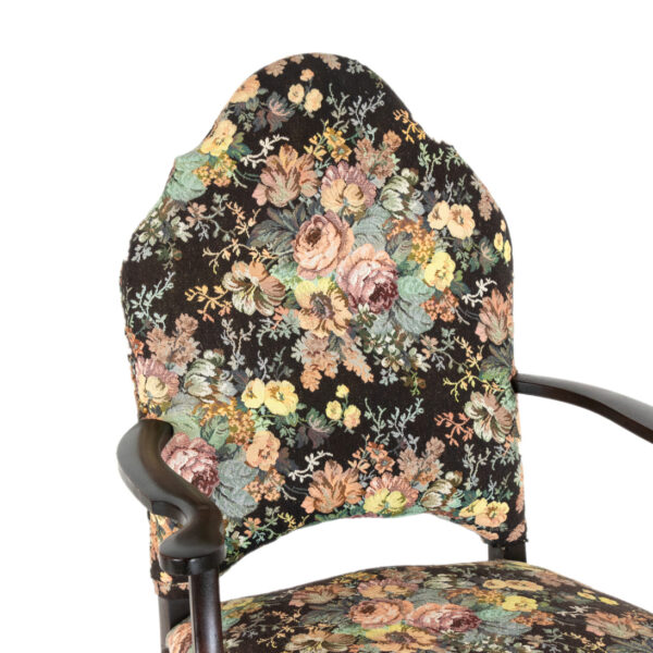 Vintage Floral Needlepoint Rocking Chair - Image 3