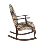 Vintage Floral Needlepoint Rocking Chair - Image 6