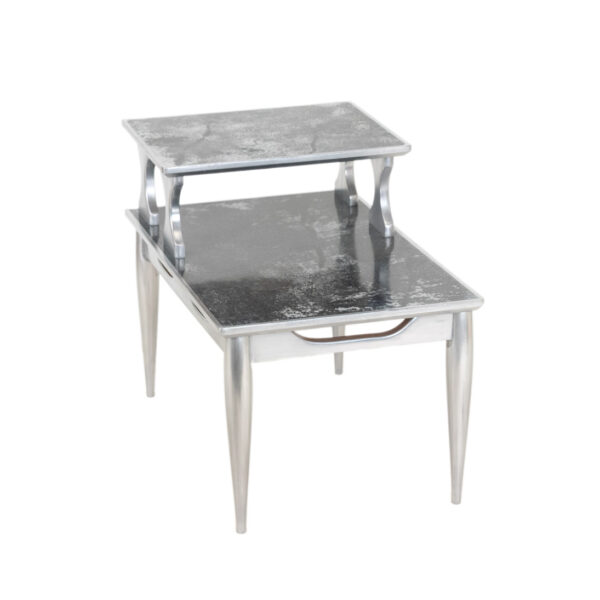 Vintage Refinished Stepback End Table - Image 1