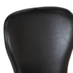 POTTERY BARN Burke Swivel Desk Chair in Black Leather Upholstery - Image 3