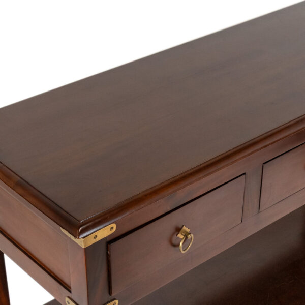 POTTERY BARN Cherry 3 Drawer Console Table - Image 3