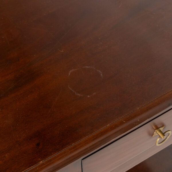 POTTERY BARN Cherry 3 Drawer Console Table - Image 6