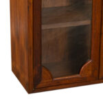 Wood and Glass Door Cabinet with Brass Hardware - Image 5