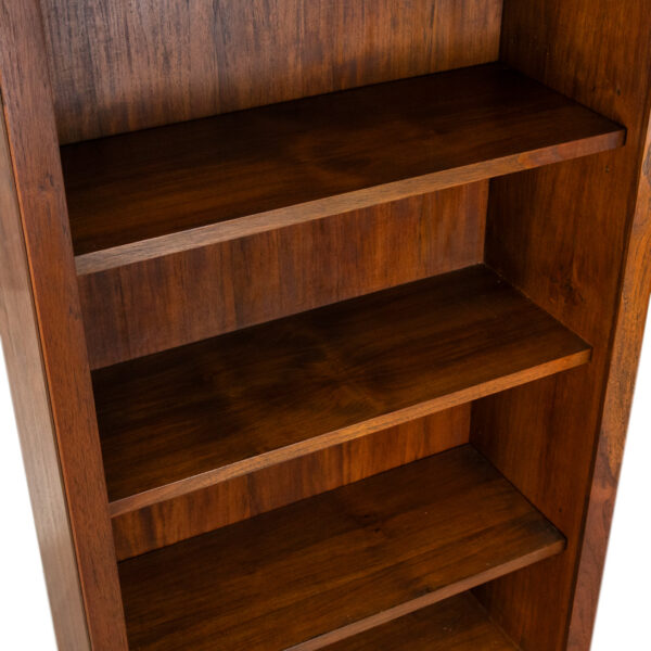 Wood and Glass Door Cabinet with Brass Hardware - Image 6