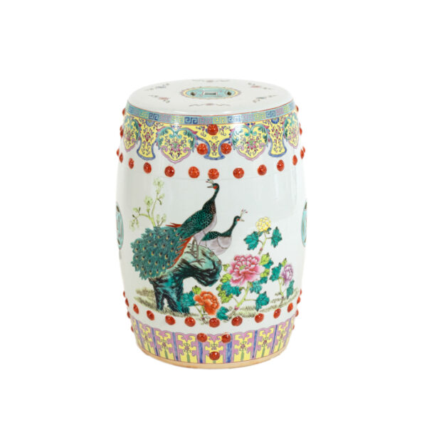 Chinese Famille Rose Porcelain Garden Seat - Image 1