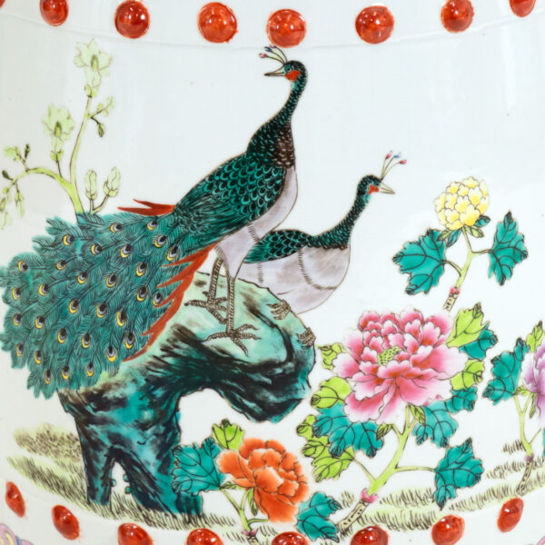 Chinese Famille Rose Porcelain Garden Seat - Image 3