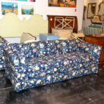 Sofa in Blue Floral Upholstery - Image 5