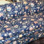 Sofa in Blue Floral Upholstery - Image 3
