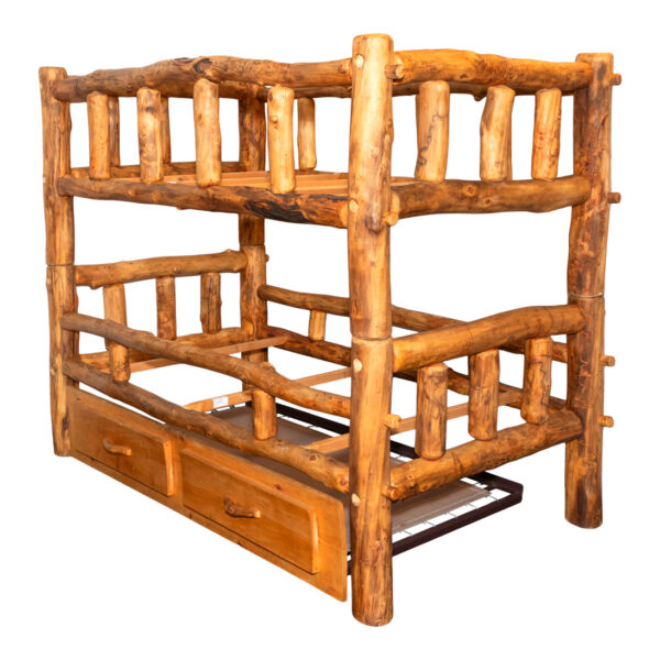 MOUNTAIN WOODS FURNITURE Aspen Twin Bunk Bed with Trundle - Image 1