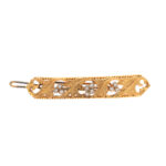 Diamond Barrette in 14 Karat Gold