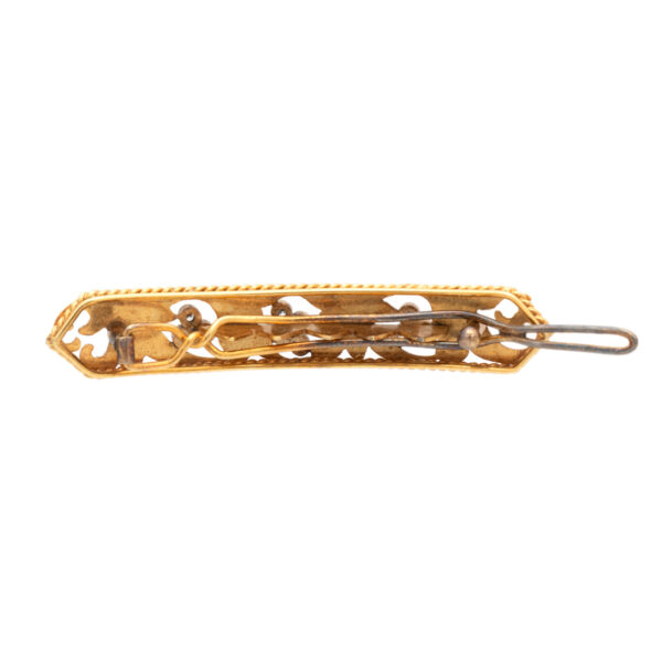 Diamond Barrette in 14 Karat Gold - Image 3