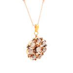2.93 Carat Total Weight Antique Victorian Pendant Brooch in 14 Karat Gold - Image 2
