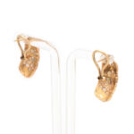 Pair of 3 Carat Total Weight Diamond Scarab Earrings in 14 Karat Gold - Image 3