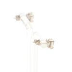 Pair of 2 Carat Total Weight Diamond Stud Earrings in Platinum - Image 3