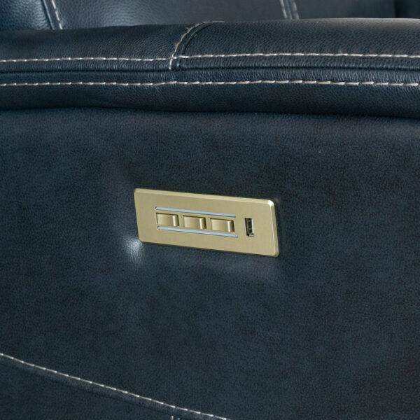 FLEXSTEEL Swivel Power Recliner with Power Headrest - Image 5
