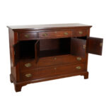 CRAFTIQUE Mahogany 5 Drawer Sideboard with 3 Cabinets - Image 6