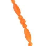 Vintage Bakelite Orange Long Beaded Necklace - Image 3