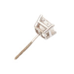 Pair of 1 Carat Total Weight Diamond Stud Earrings in 18 Karat Gold - Image 4