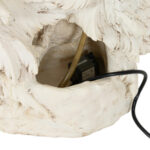 Glass Top White Wolf End Table with Water Feature - Image 5