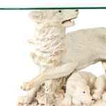 Glass Top White Wolf Coffee Table - Image 2