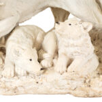 Glass Top White Wolf Coffee Table - Image 3