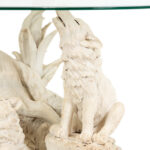 Glass Top White Wolf Coffee Table - Image 4
