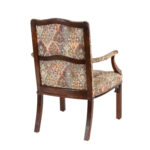 CENTURY Wood Framed Armchair with Tapestry Style Upholstery - Image 7