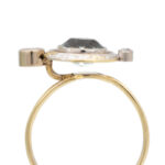 Antique Aquamarine and Diamond Ring in 14 Karat Gold - Image 3