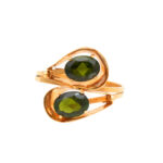 Green Tourmaline Ring in 18 Karat Gold