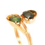 Green Tourmaline Ring in 18 Karat Gold - Image 2
