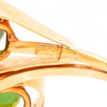 Green Tourmaline Ring in 18 Karat Gold - Image 6