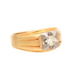 Diamond Ring in Two Tone 14 Karat Gold - Image 3
