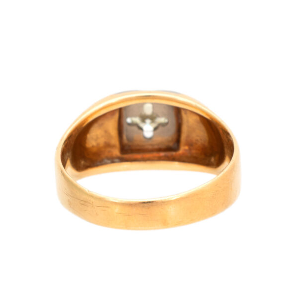 Diamond Ring in Two Tone 14 Karat Gold - Image 4