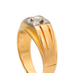 Diamond Ring in Two Tone 14 Karat Gold - Image 2