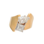 2.36 Carat Total Weight Toi Et Moi Lab Diamond Ring in 14 Karat Gold