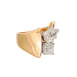 2.36 Carat Total Weight Toi Et Moi Lab Diamond Ring in 14 Karat Gold - Image 3