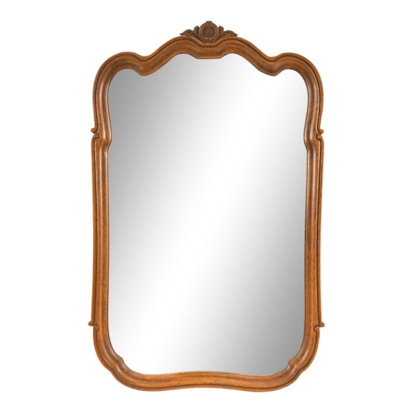 Vintage French Provincial Wood Framed Mirror - Image 1