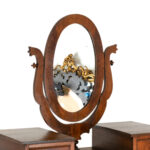Antique Victorian Walnut Three Drawer Chest with Mirror - Image 3