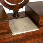 Antique Victorian Walnut Three Drawer Chest with Mirror - Image 4