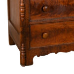 Antique Victorian Walnut Three Drawer Chest with Mirror - Image 7