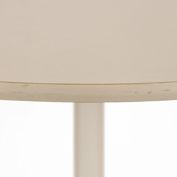 HERMAN MILLER Pedestal Table on Wheels in White - Image 4