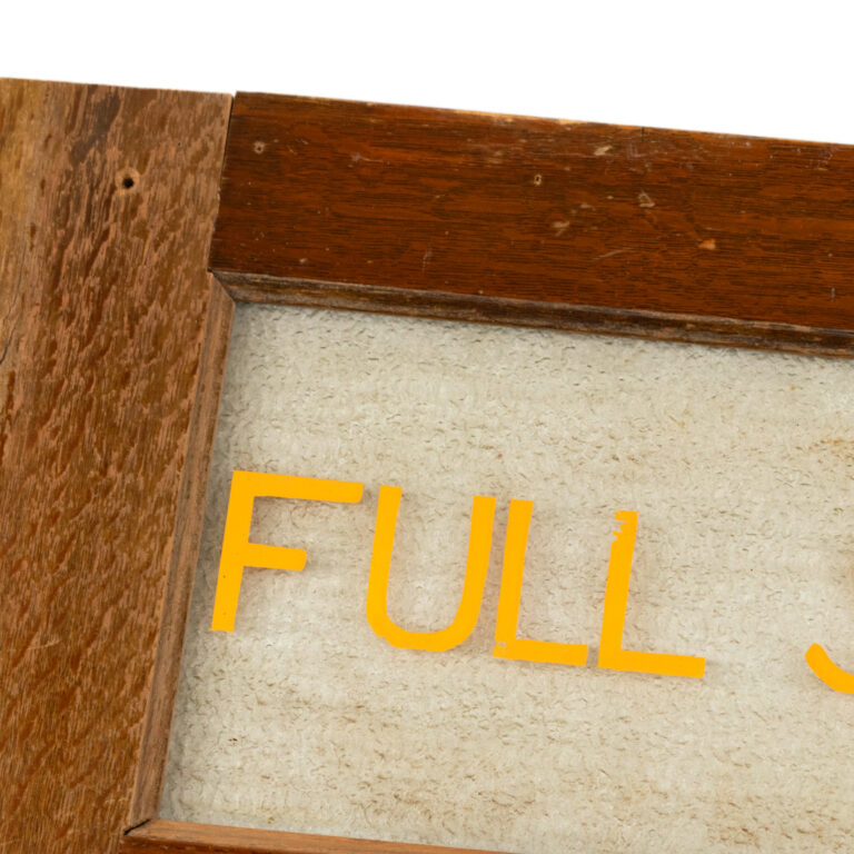 Transom Window Lettering Sign Vintage “Full Service” Transom Wood Framed Window Sign | Grandview ...