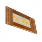 Vintage “Full Service” Transom Wood Framed Window Sign - Image 4