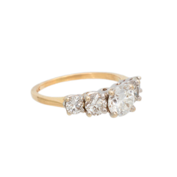 1.3 Carat Total Weight Diamond Engagement Ring in 14 Karat Gold - Image 3